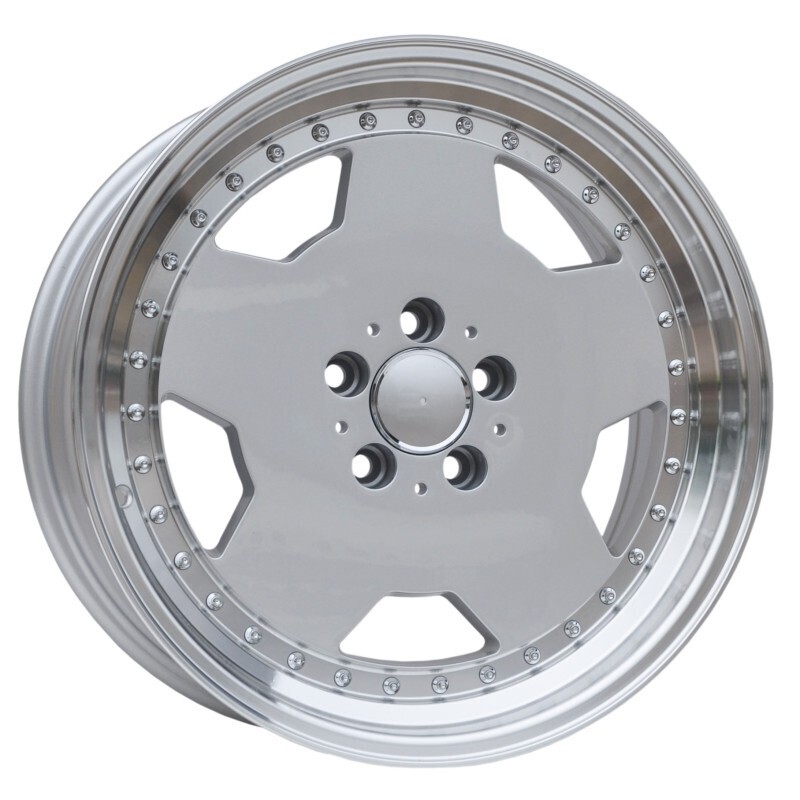 Model: 5852 18" 8J ET35 5x112 Silver Polished Lip - obrazek 4