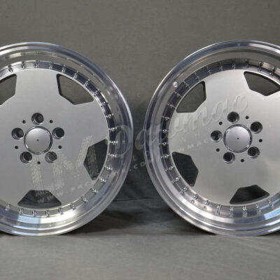 Model: 5852 18" 8J ET35 + 9J ET30 5x112 Silver Polished Lip