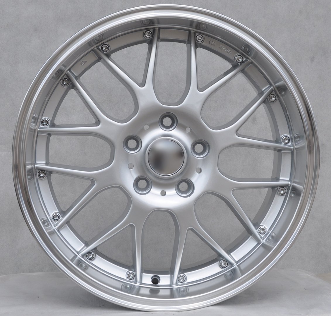 Model: 773 18" 8J ET35  5x120 Silver with Polished Lip - obrazek 3