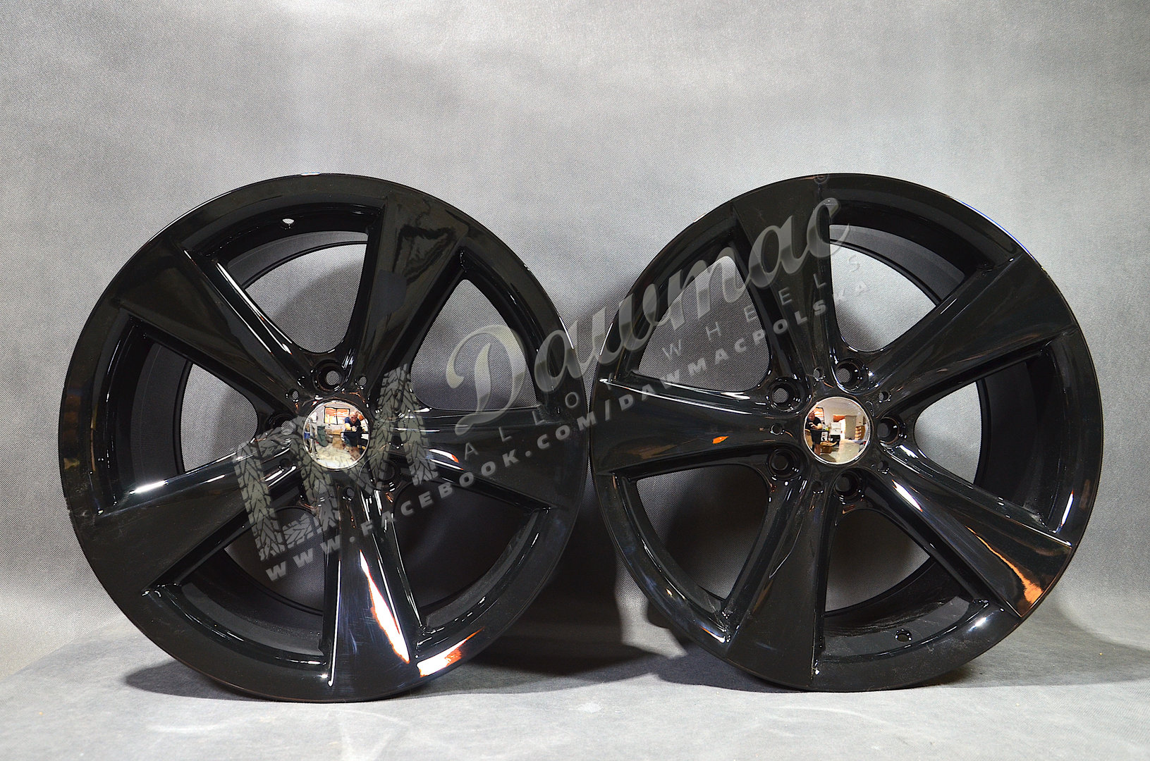 Model: BK086 18" 8,5J ET20 + 9,5J ET14 5x120 Gloss Black - obrazek 2