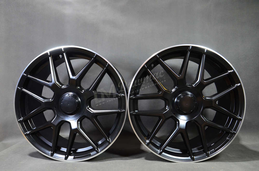 Model: BY1258 19" 8,5J ET 38 + 9,5J ET43 5x112 Black Half Matt Polished Lip