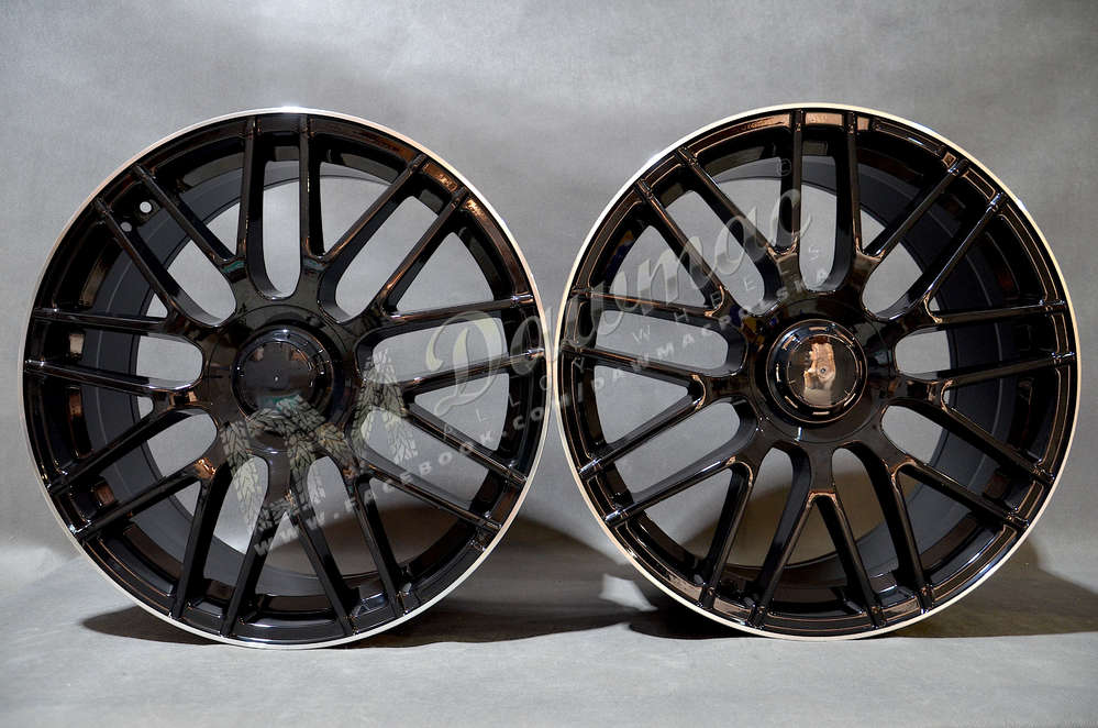 Model: BY1268 20" 8J ET40 + 9J ET50 5x112 Black Polished Lip