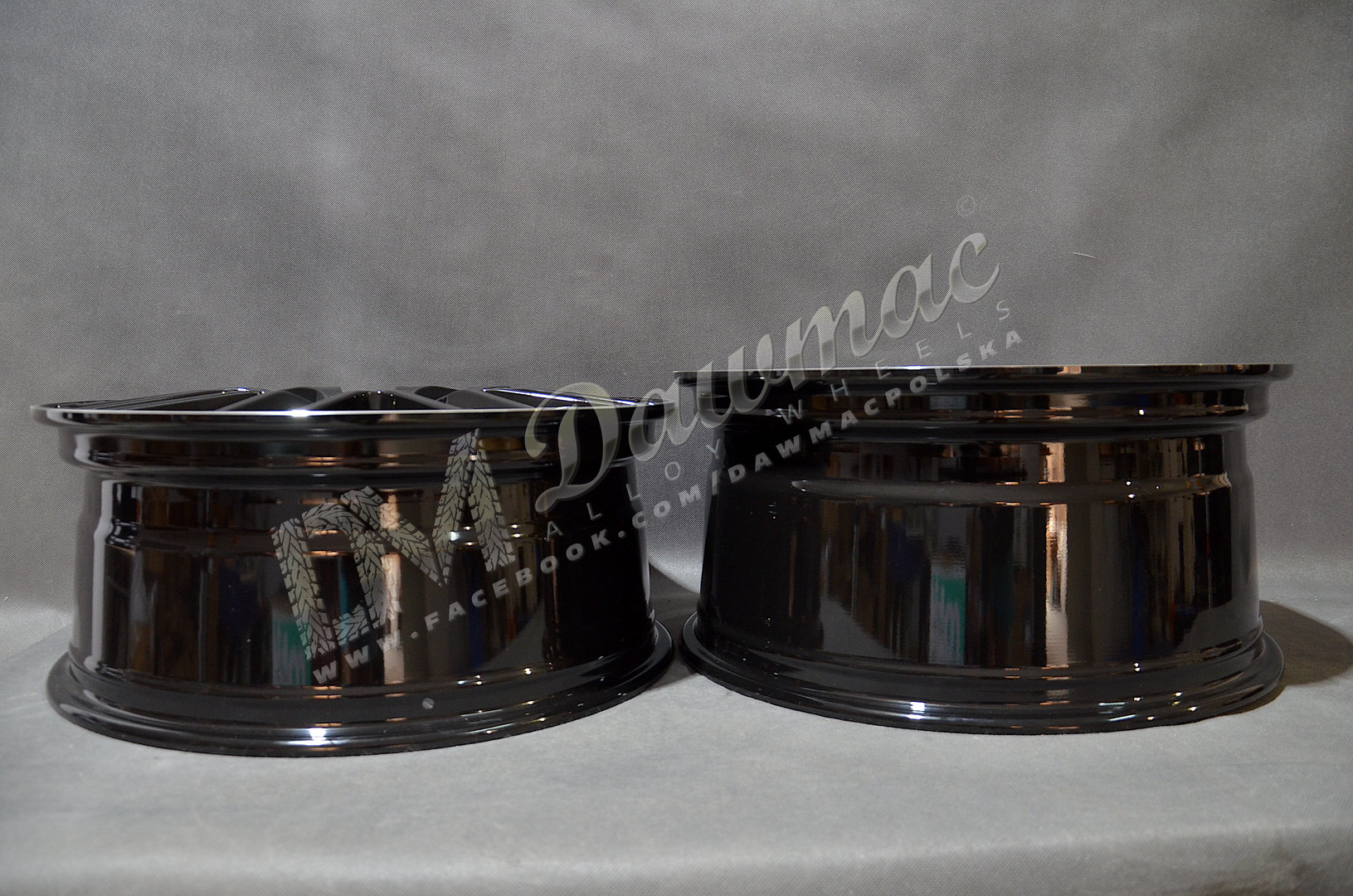 Model: BY1268 20" 8J ET40 + 9J ET50 5x112 Black Polished Lip - obrazek 6