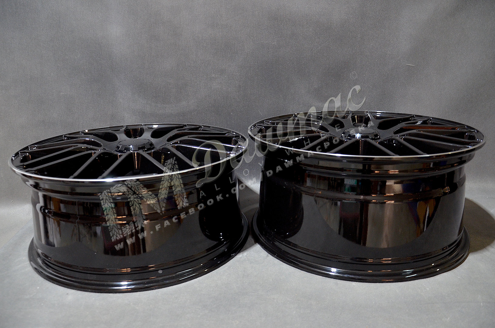 Model: BY1268 20" 8J ET40 + 9J ET50 5x112 Black Polished Lip - obrazek 7