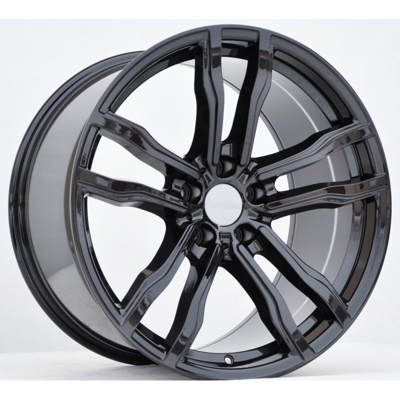 Model: BY5580 20" 10J ET20 + 11J ET43 5x120 Gloss Black - obrazek 3