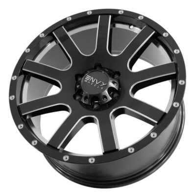 Model: K9002 20" 9J ET18 6x139,7 Black Milling Inox