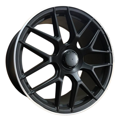 Model: MB8 22" 10J ET35 5x112 Satin Black Machined Lip