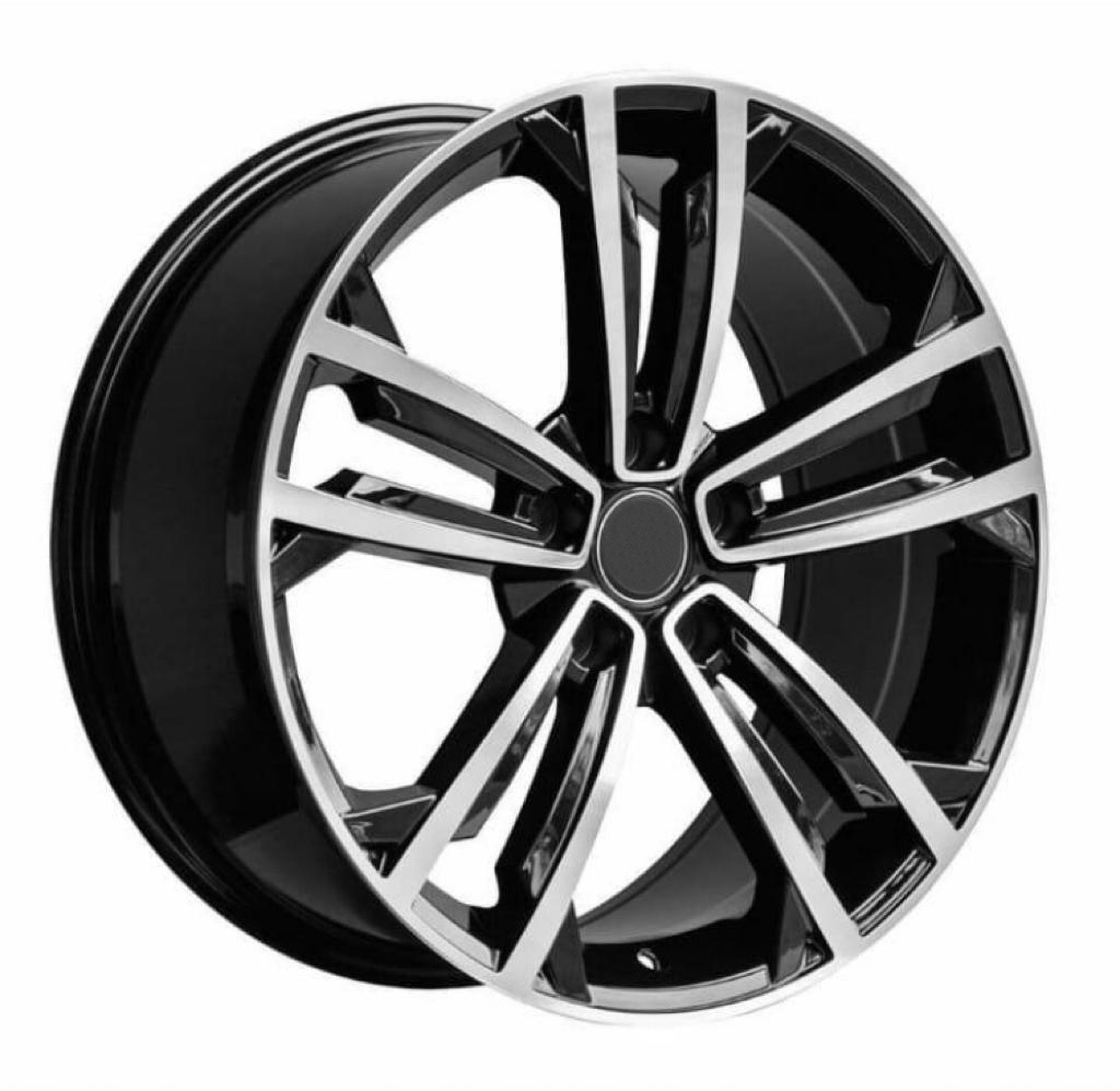 Model: VAG16 WT 18" 8J ET45 5x112 Gloss Black Machined - obrazek 2