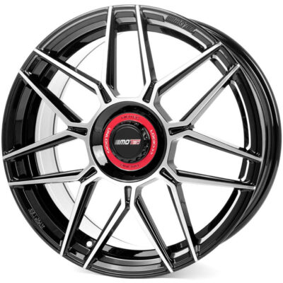 Motec GT.One 19" 8,5J ET40 5x108 Schwarz Poliert