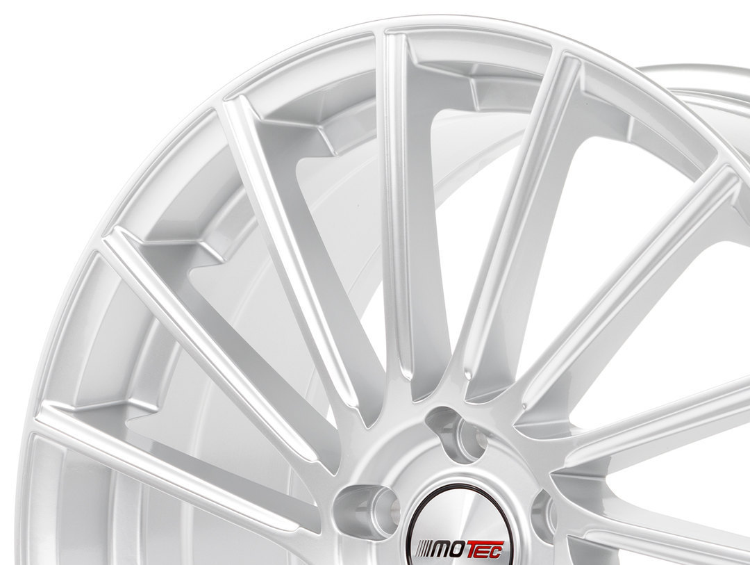 Motec Tornado 21" 10,5J ET15 5x112 High Gloss Silver - obrazek 4