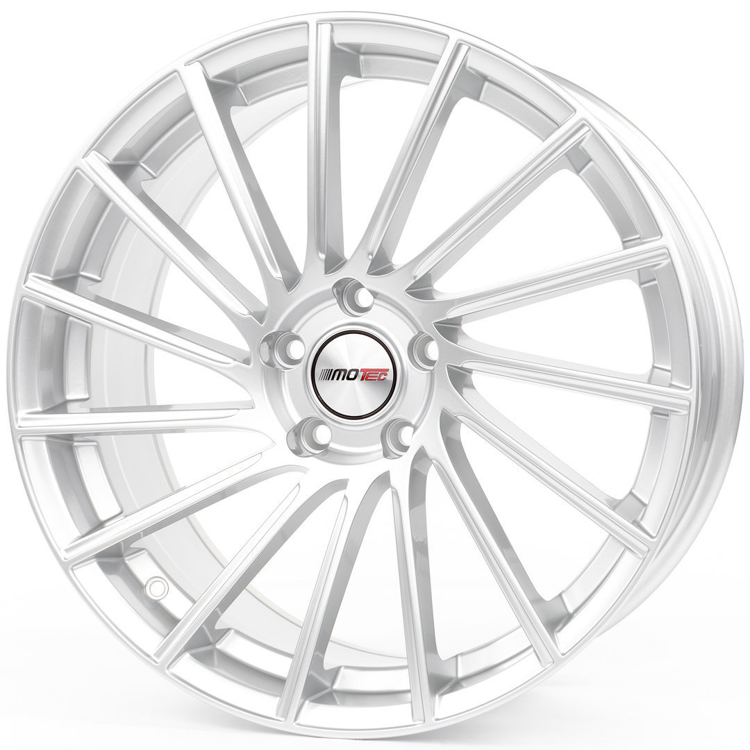 Motec Tornado 22" 10J ET50 5x130 High Gloss Silver - obrazek 2