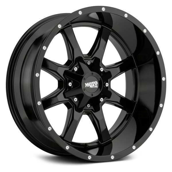 Moto Metal MO970 20" 9J ET0 5x127/5x139,7 Gloss Black with Milled Lip