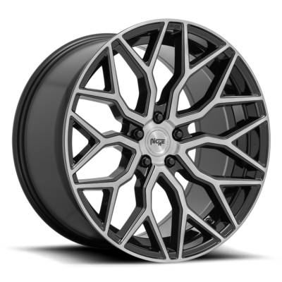 Niche Mazzanti 20" 10,5J ET40 5x112 Gloss Black Brushed Face