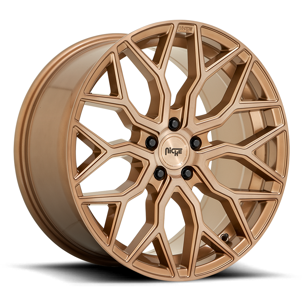Niche Mazzanti 20" 9J ET35 5x114,3 Platinum Bronze w/ Brushed Bronze Tint - obrazek 2