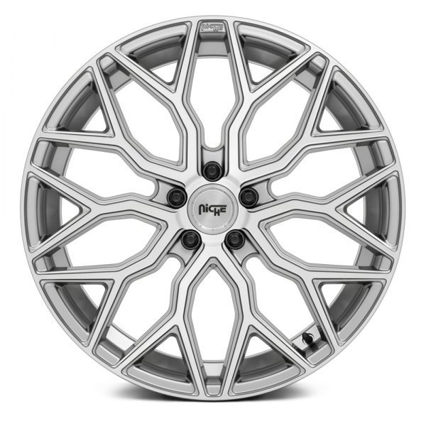 Niche Mazzanti 22" 10J ET30 5x120 Anthracite with Brushed Face - obrazek 3