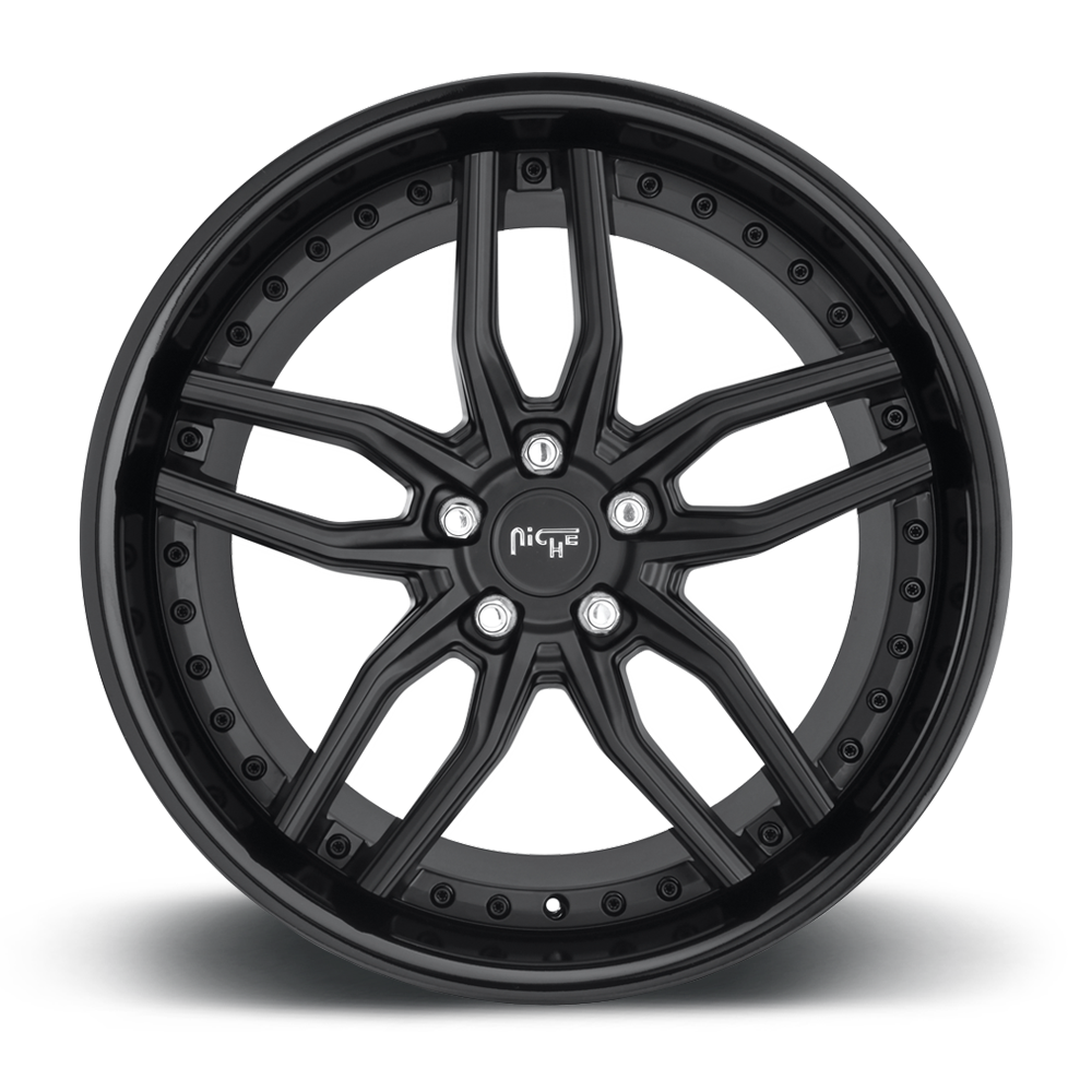 Niche Methos 19" 8,5J ET35 5x120 Satin Black/Gloss Black - obrazek 5