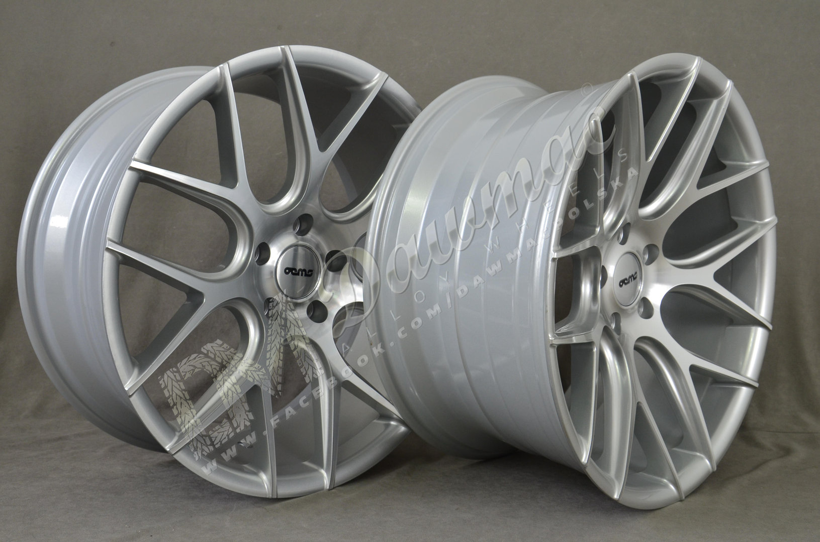 OEMS IFG6  20" 8,5J ET35 + 10J ET38 5x120 Machine Silver - obrazek 4