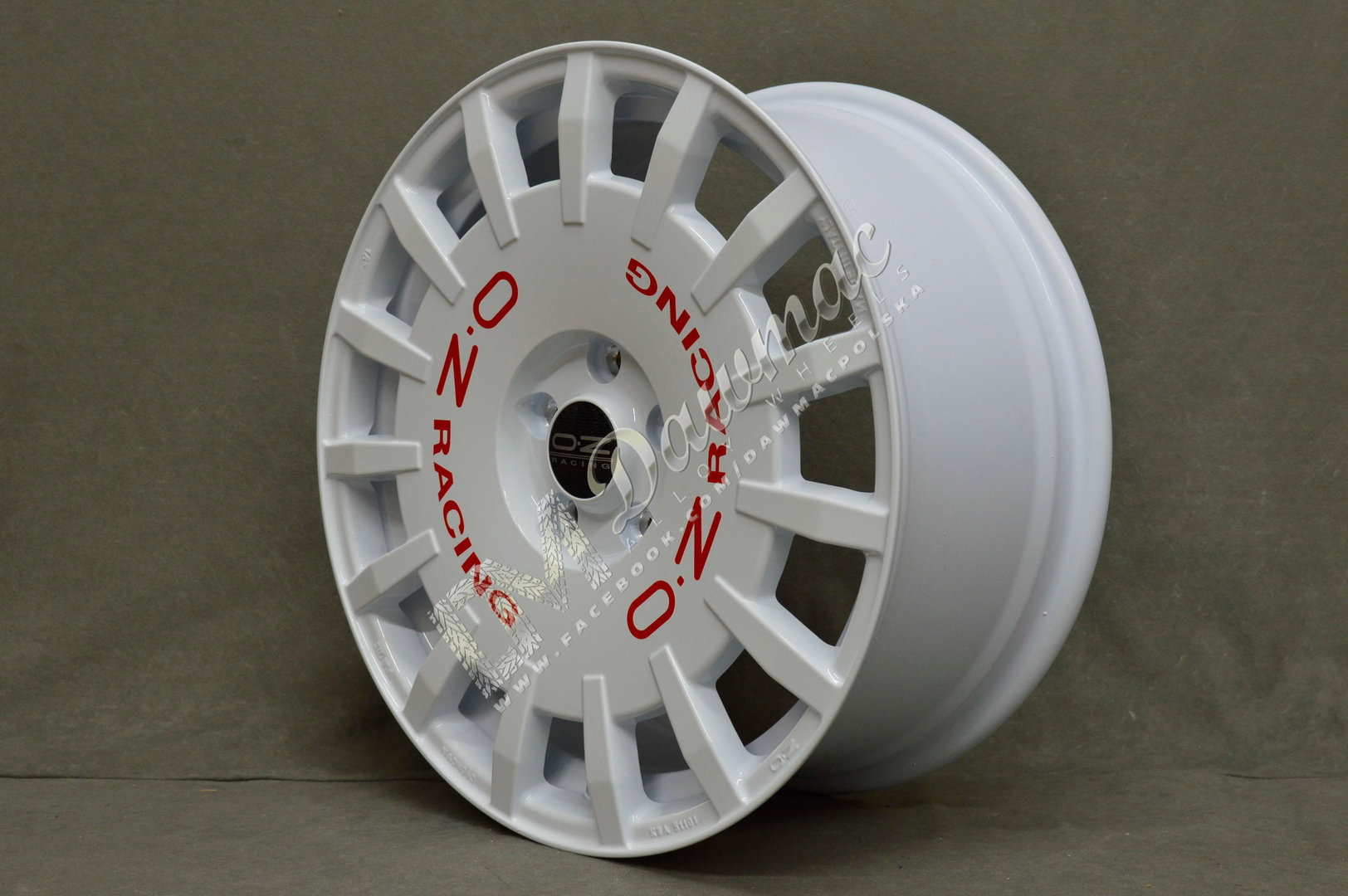OZ Racing Rally Racing 17" 7J ET35 5x100 Race White - obrazek 3