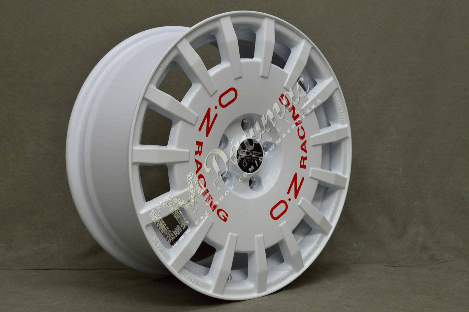 OZ Racing Rally Racing 18" 7,5J ET48 5x100 Race White - obrazek 4