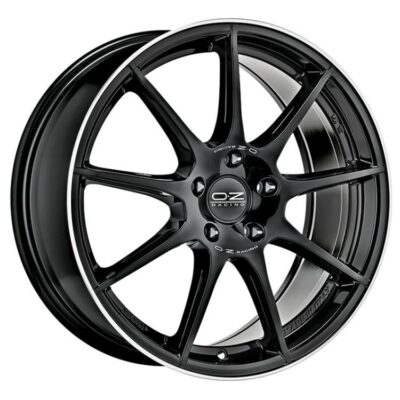 OZ Racing Veloce GT 18" 8J ET45 5x112 Gloss Black Diamond Lip