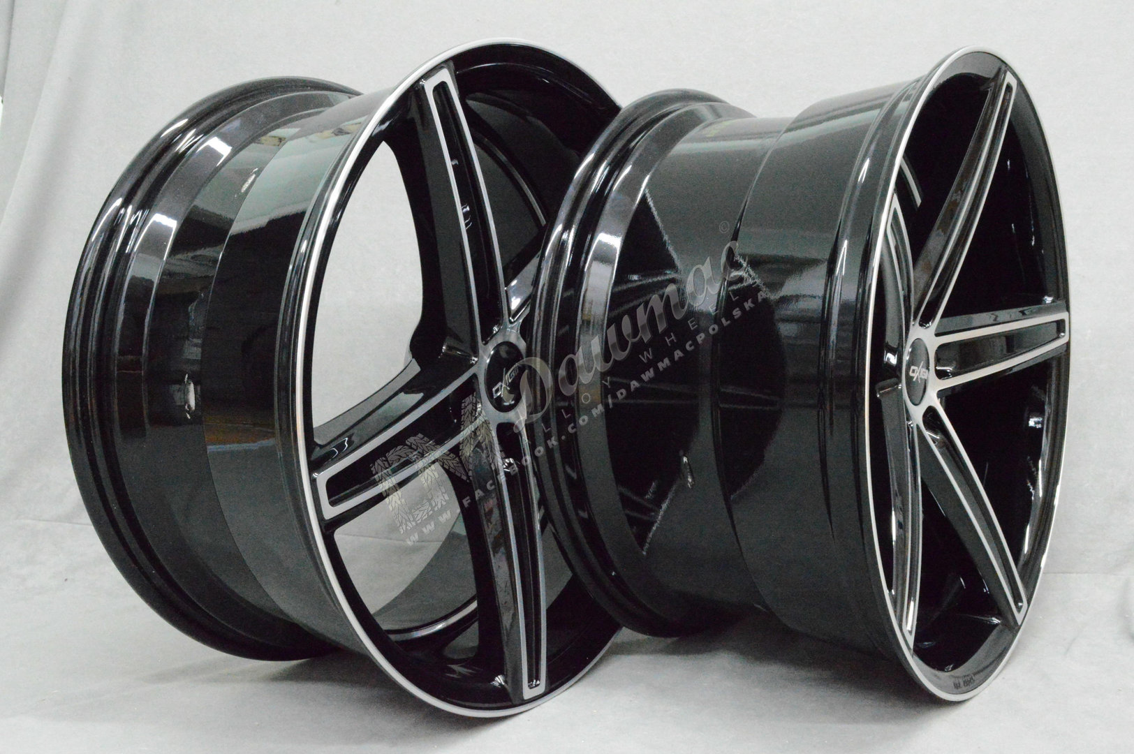 Oxigin 18 Concave 19" 9,5J ET45 5x120 Black Full Polish - obrazek 4