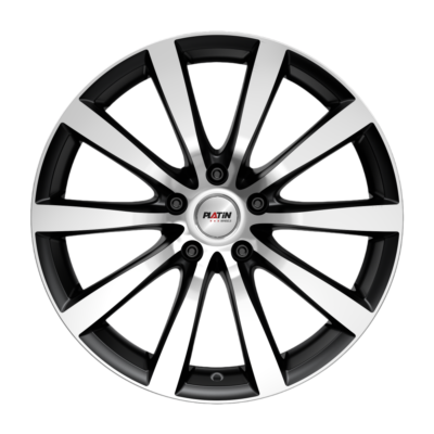 Platin P66 19" 8J ET38 5x112 Schwarz Pol. Matt