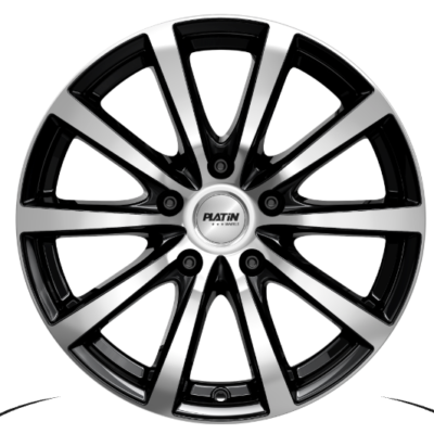 Platin P69 17" 7J ET40 5x112 Schwarz Poliert