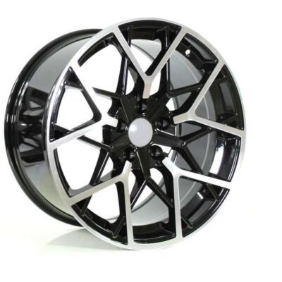 Racing Line BY1383 19" 8,5J ET35 + 9,5J ET38 5x120 Gloss Black Polished