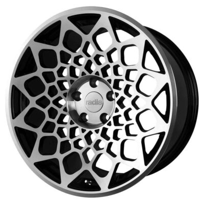 Radi8 R8-B12 19" 10J ET38 5x100 Gloss Black Machined Face