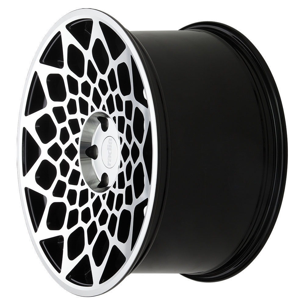 Radi8 R8-B12 19" 8,5J ET38 5x100 Gloss Black Machined Face - obrazek 4