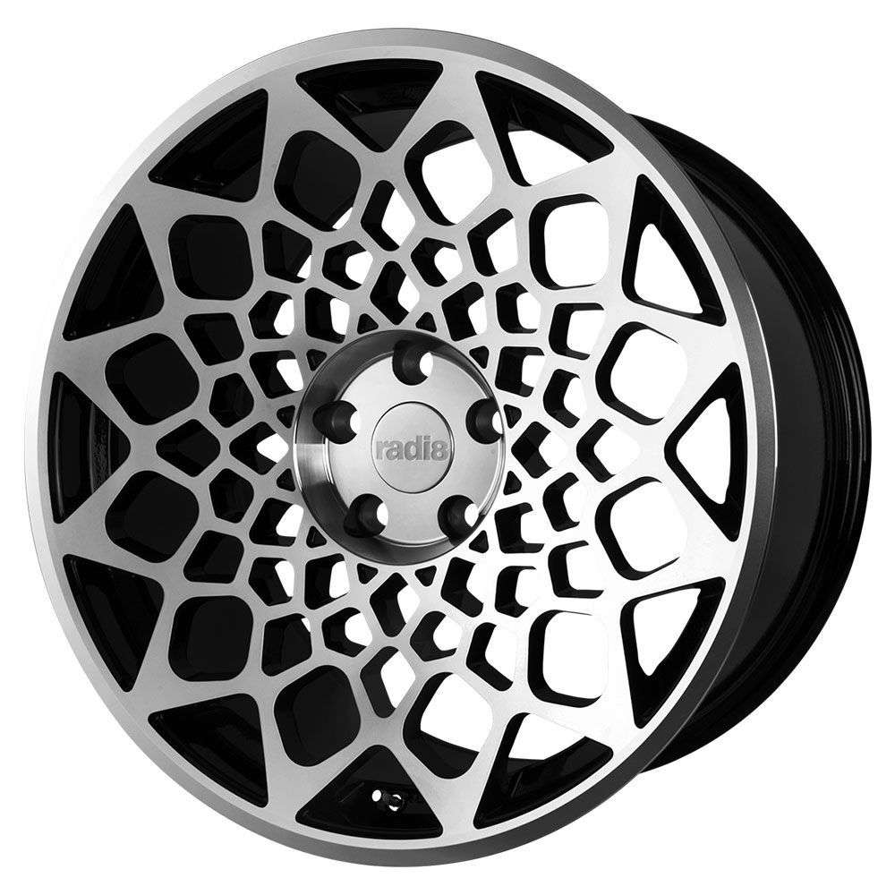 Radi8 R8-B12 19" 8,5J ET45 + 10J ET42 5x112 Gloss Black Machined Face