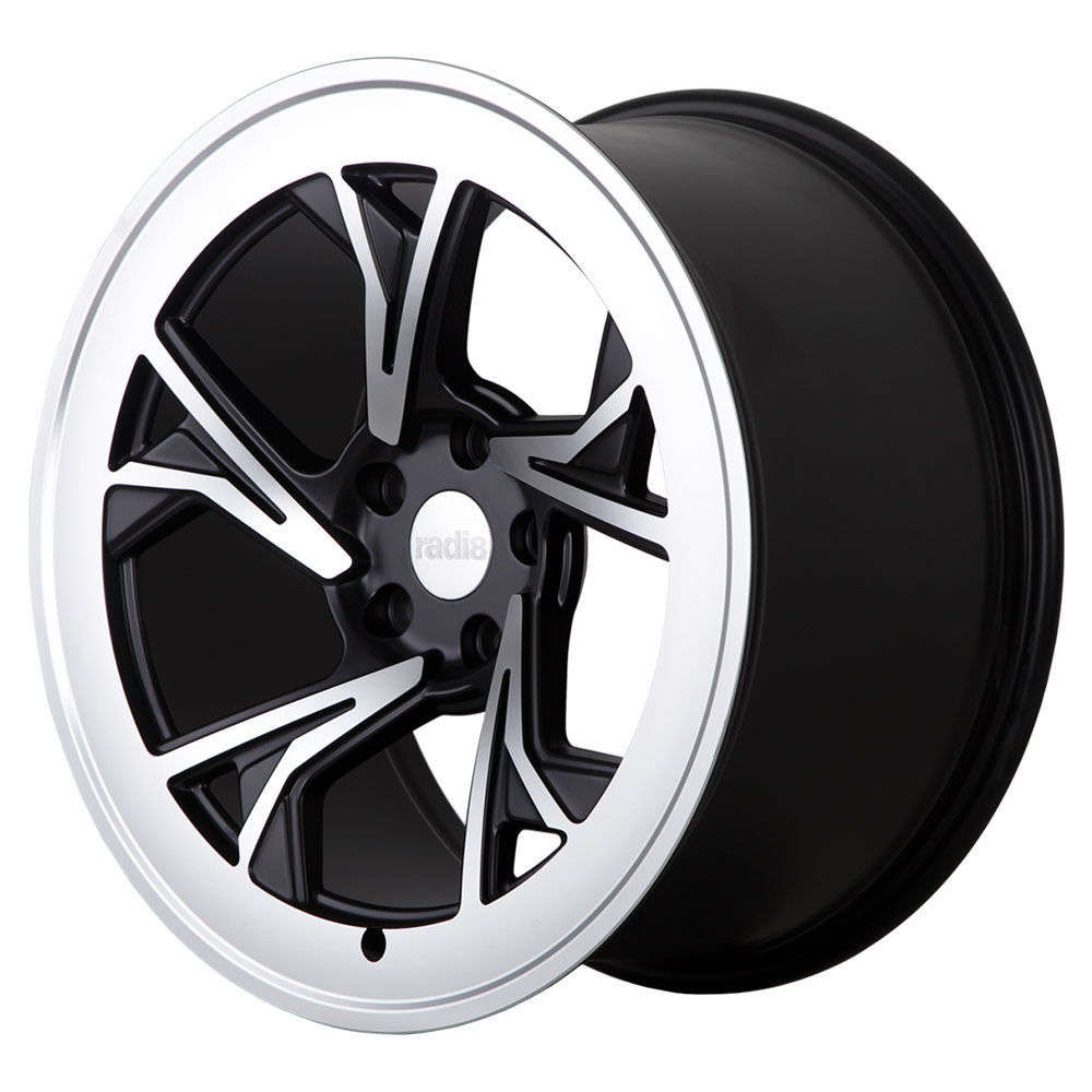 Radi8 R8-C5 18" 9,5J ET35 5x100 Gloss Black Machined Face