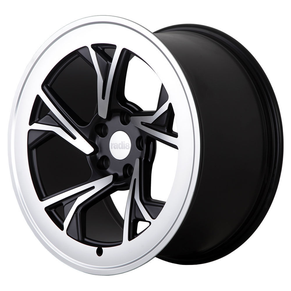 Radi8 R8-C5 18" 9,5J ET35 5x100 Gloss Black Machined Face - obrazek 2