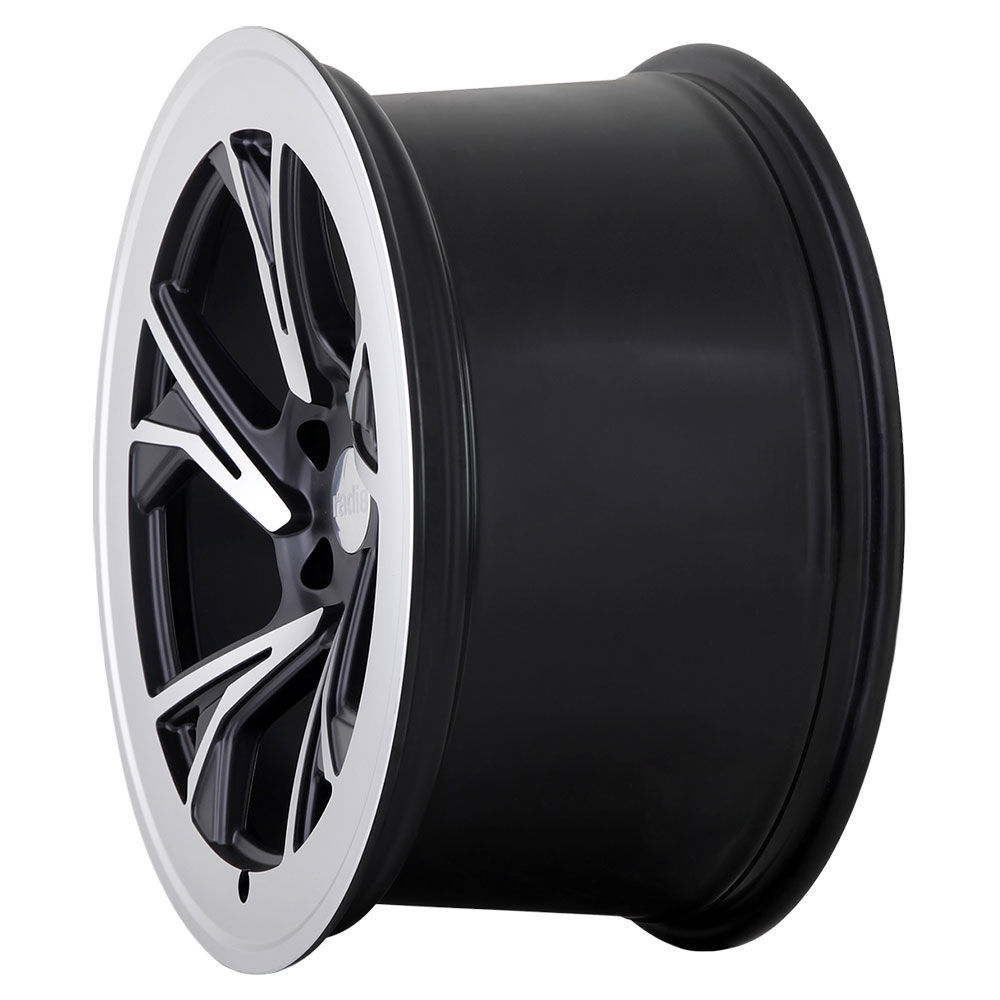 Radi8 R8-C5 18" 9,5J ET35 5x100 Gloss Black Machined Face - obrazek 3