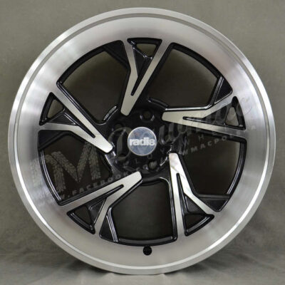 Radi8 R8-C5 19" 10J ET42 5x112 Gloss Black Machined Face