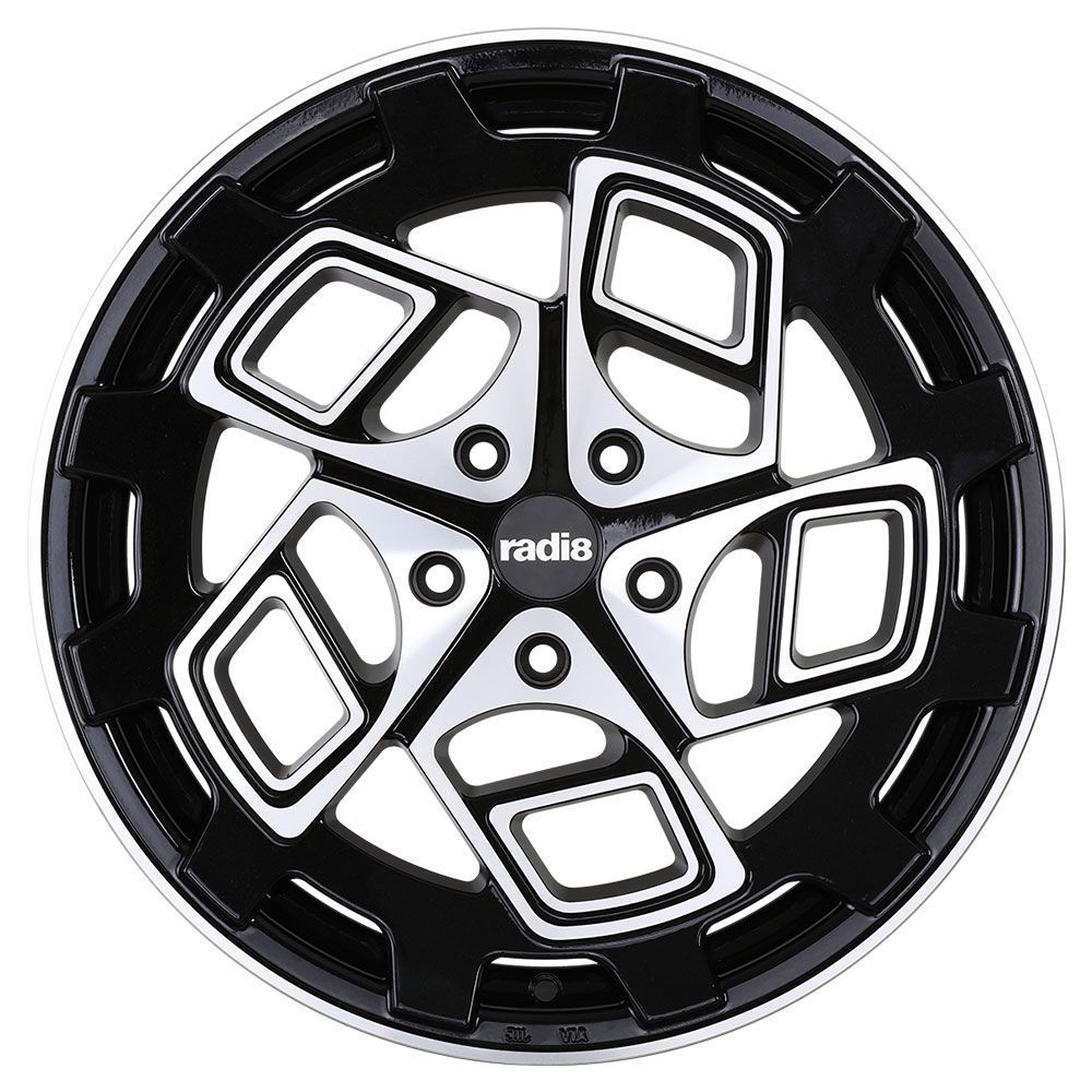 Radi8 R8-CM9 18" 9,5J ET35 5x100 Gloss Black Machined Face - obrazek 3