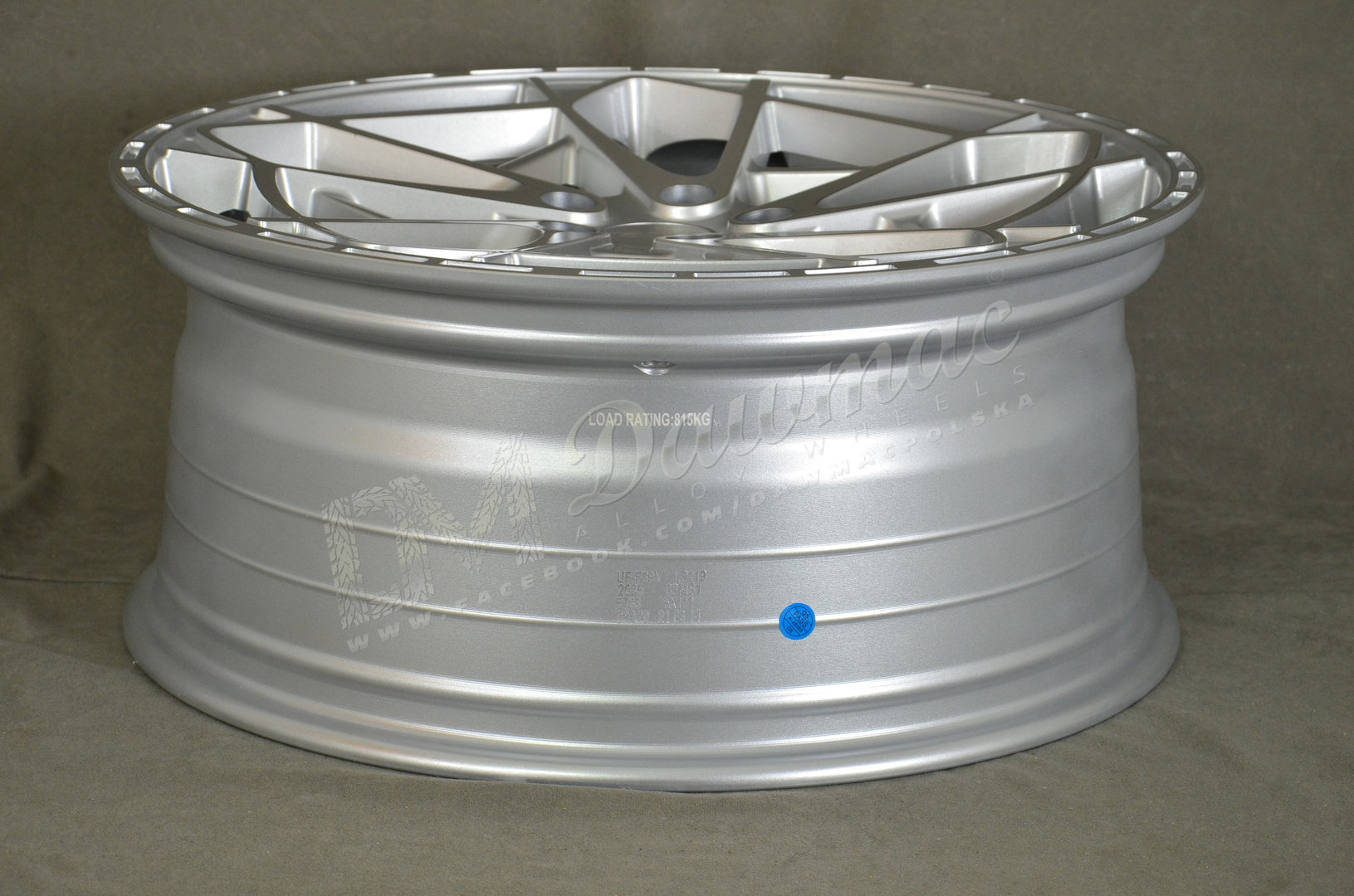 Radi8 R8-HS9 20" 8,5J ET38 5x112 + 10J ET43 Silver Machined - obrazek 7