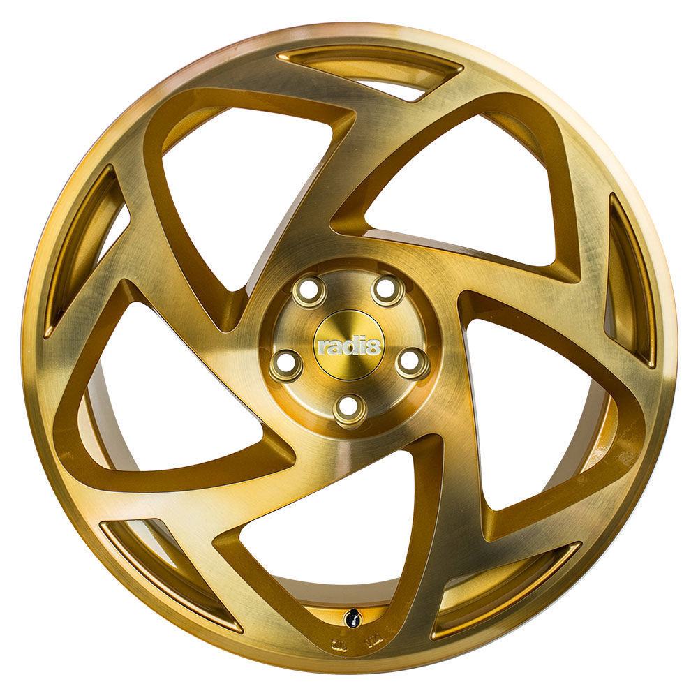 Radi8 R8-S5 19" 8,5J ET45 + 10J ET42 5x112 Brushed Gold - obrazek 3