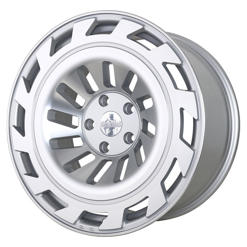 Radi8 R8-T12 19" 8,5J ET45 5x112 Matt Silver Machined Face - obrazek 2