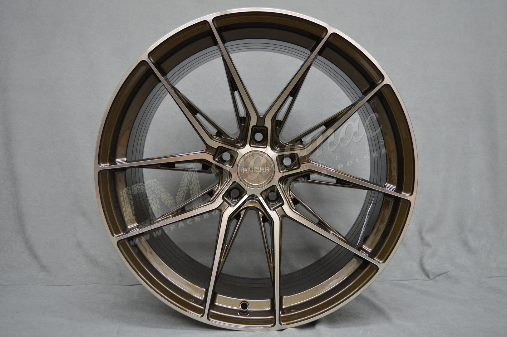 Riviera RF107 20" 10J ET42 5x112 Bronze Double Dark Tint - obrazek 2
