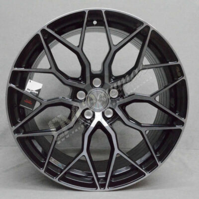 Riviera RF108 22" 9J ET15-45 BLANK Black Polished Dark Tint
