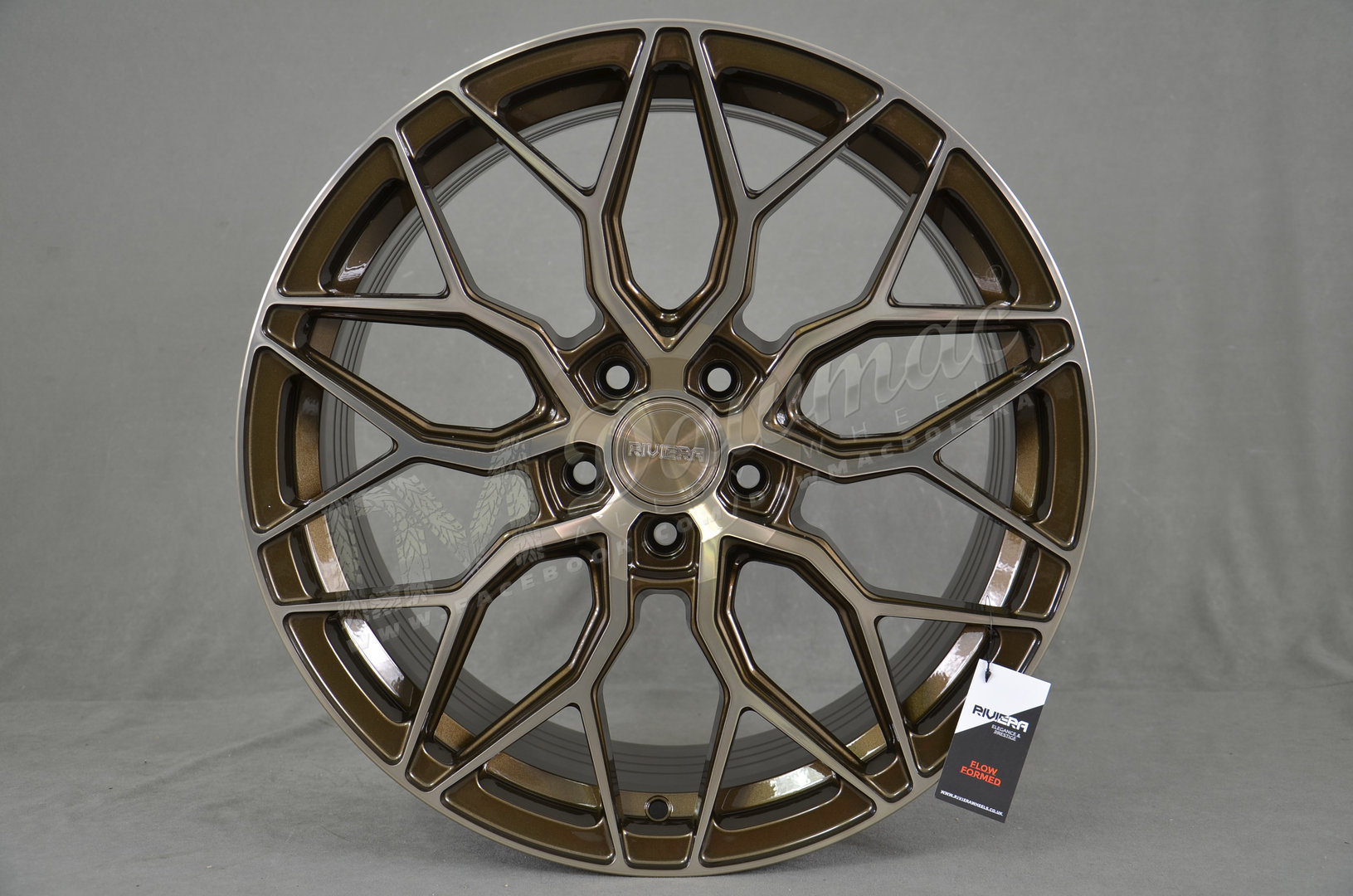 Riviera RF108 22" 9J ET15-45 BLANK Bronze Double Dark Tint - obrazek 2