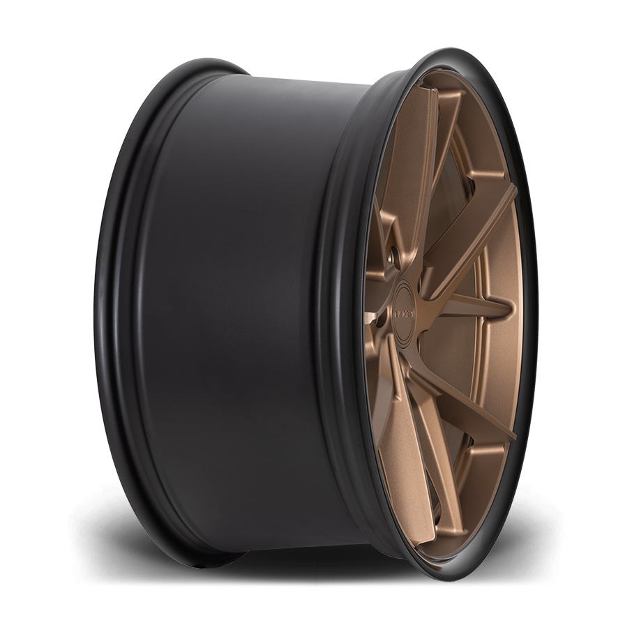 Riviera RF1 19" 9,5J ET45 5x112 Matt Bronze Gloss Black Lip - obrazek 3
