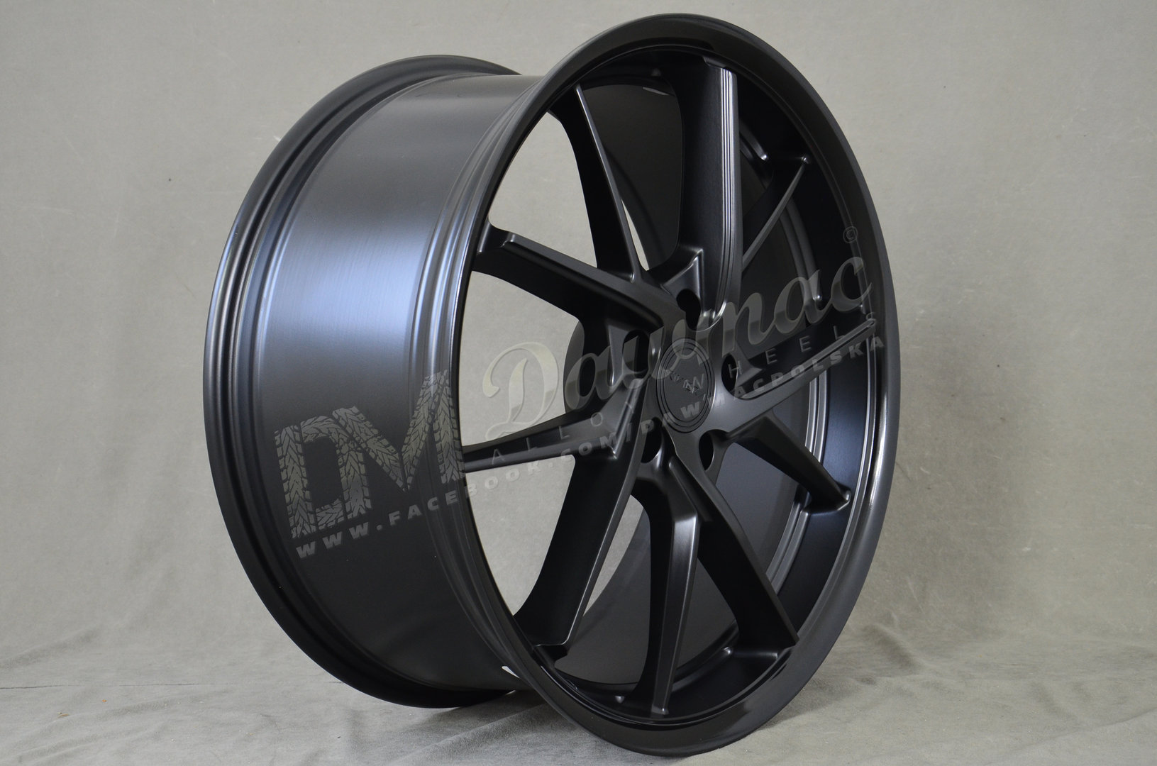 Riviera RF1 20" 8,5J ET20-45 BLANK Matt Black Gloss Black Lip - obrazek 4