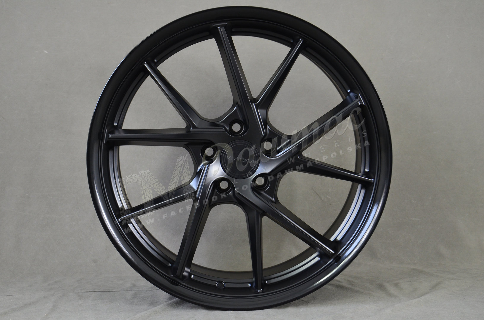 Riviera RF1 20" 8,5J ET35 5x120 Matt Black Gloss Black Lip - obrazek 2