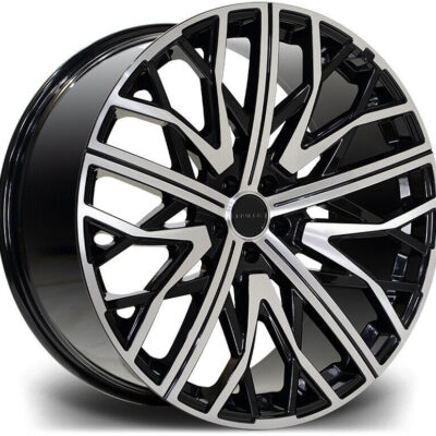 Riviera RV131 22" 9,5J ET25 5x112 Black Polished