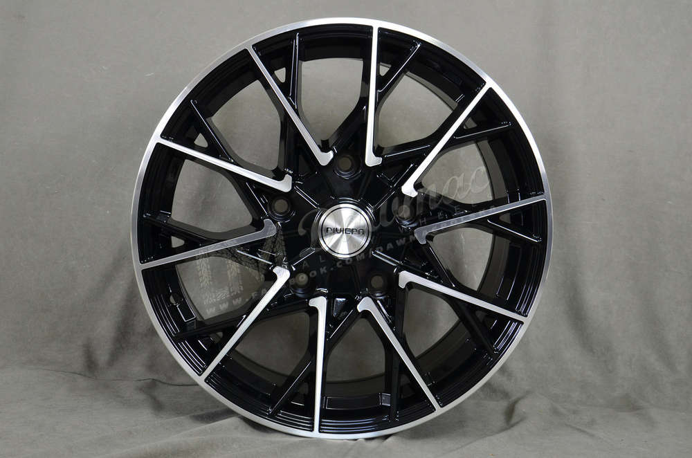 Riviera RV197 18" 8J ET42 BLANK Black Polished