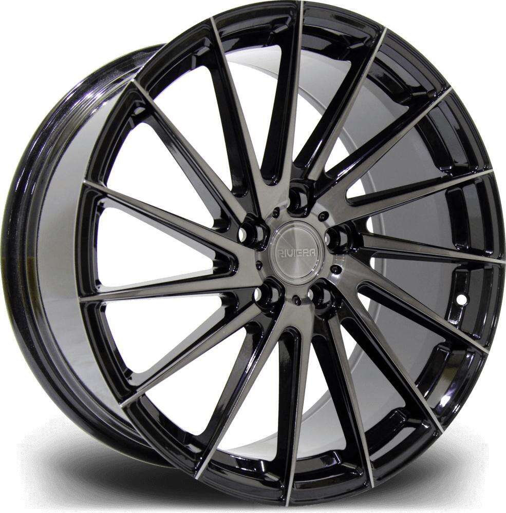 Riviera RV199 19" 9,5J ET45 5x112 Black Polished Dark Tint