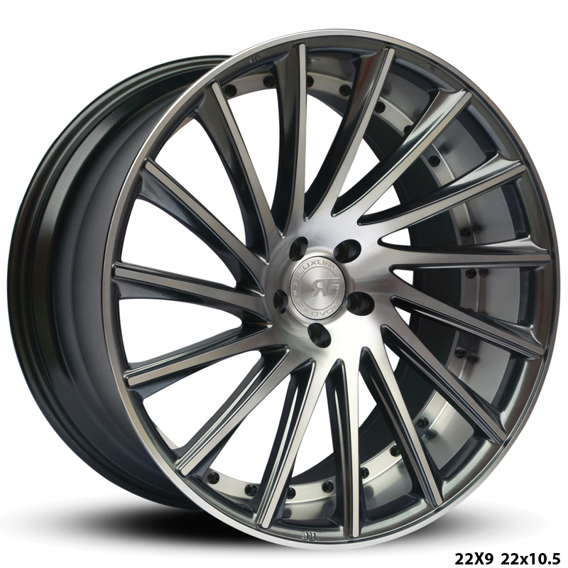 Road Force RF16 22" 10,5J ET40 5x120 Gloss Graphite Machined Face