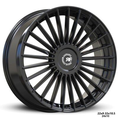 Road Force RF22 24" 9J ET20 BLANK Gloss Black